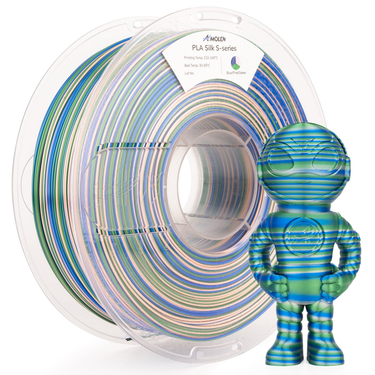 PLA Silk S-Series Filament 1.75mm, 1KG/2.2LB