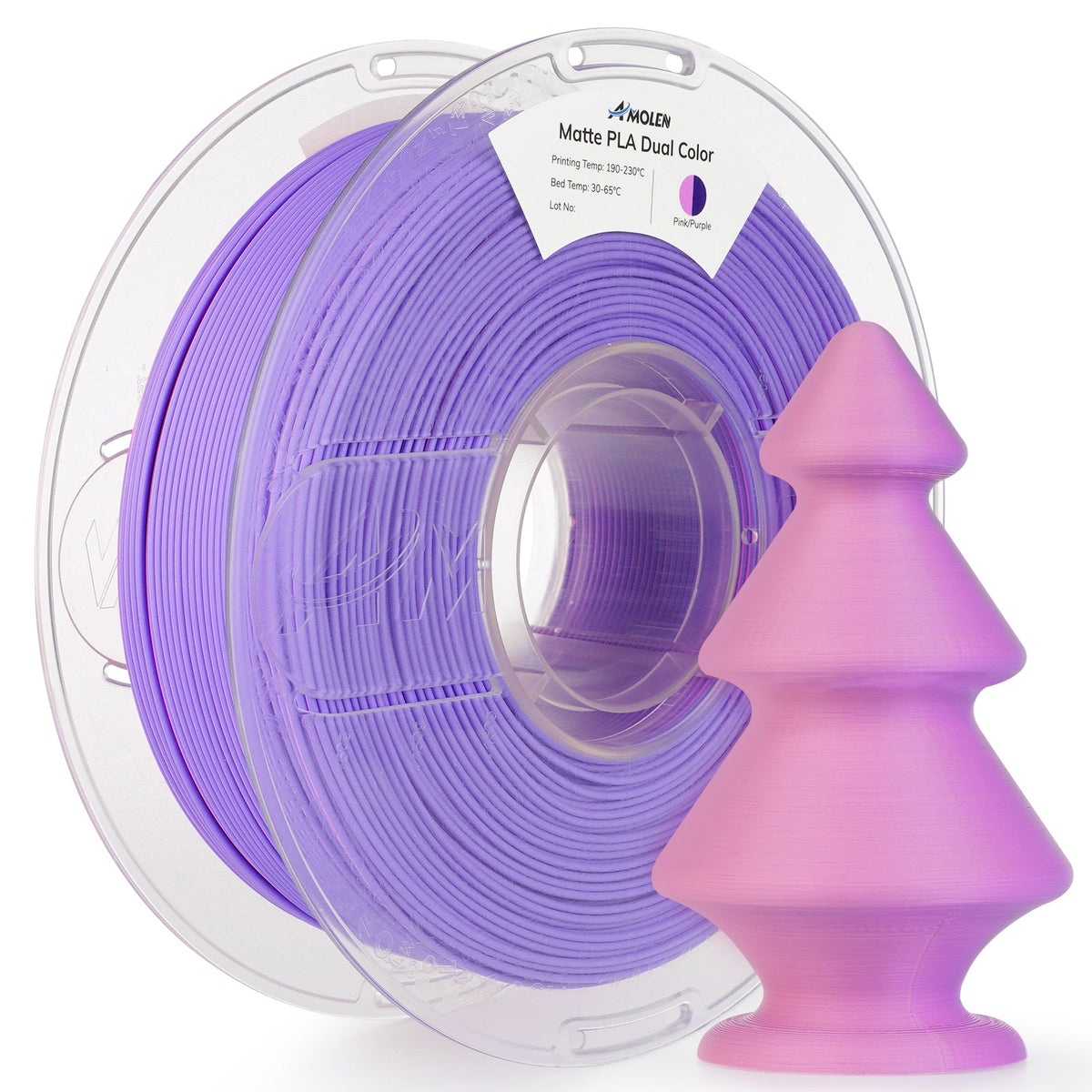 PLA Matte Dual Filament 1.75mm, 1KG/2.2LB