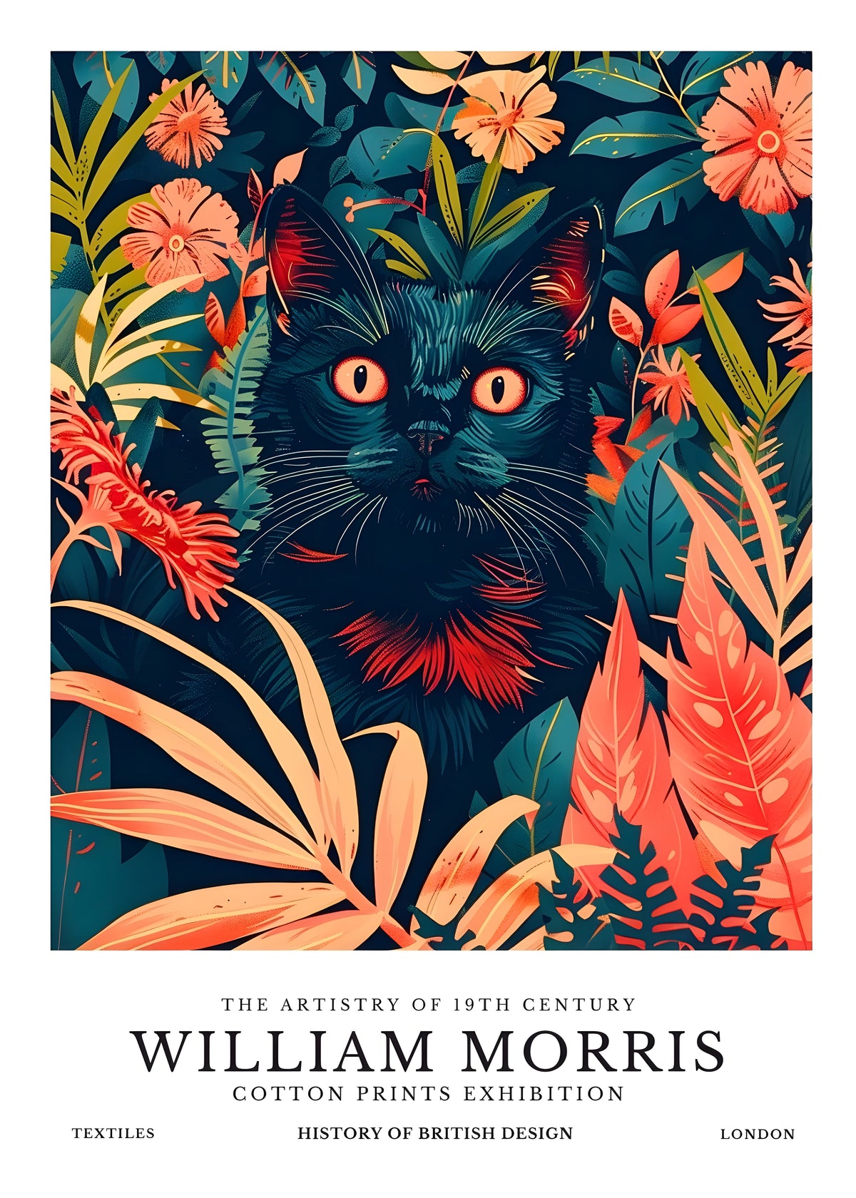 William Morris animal art print design 31