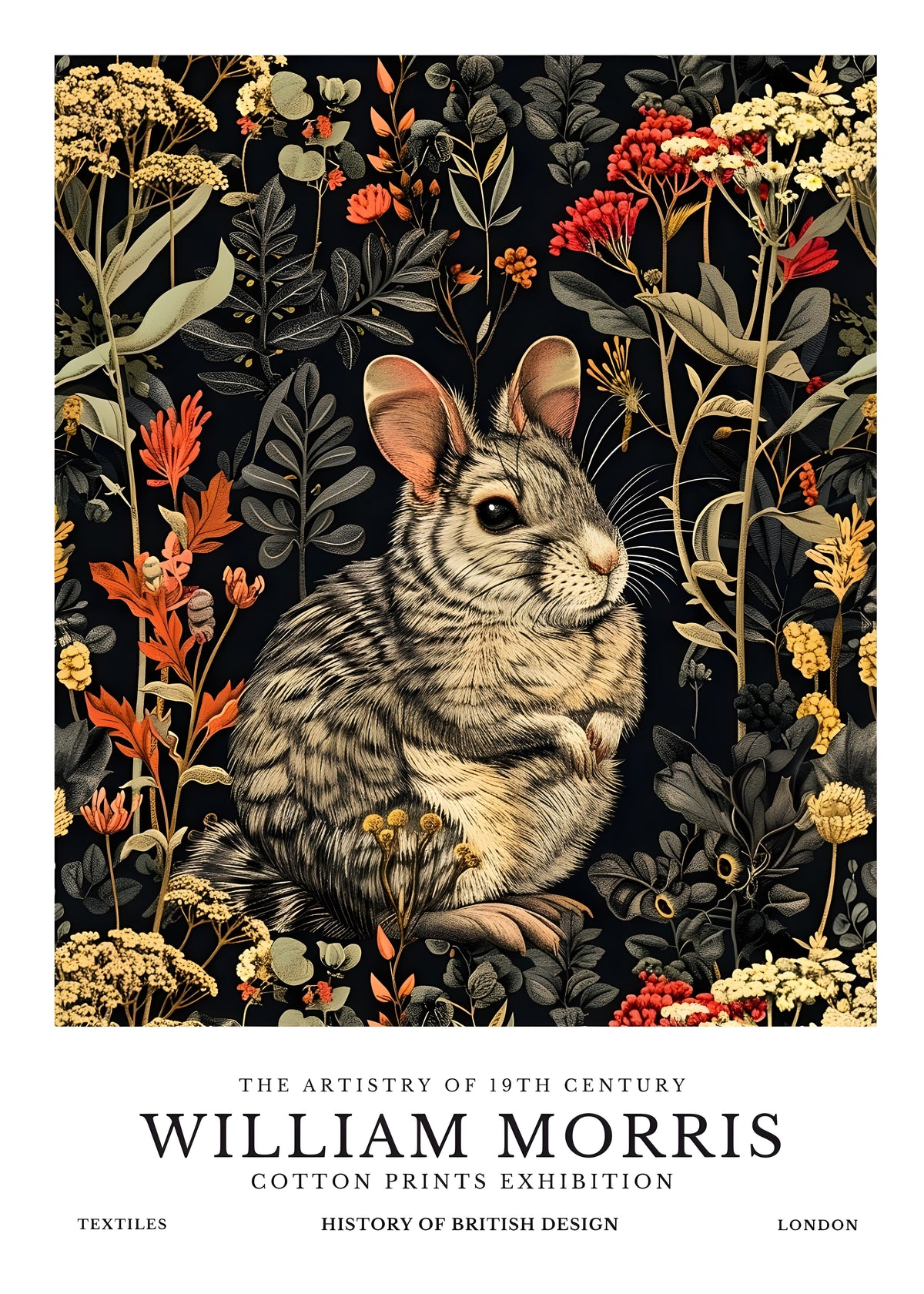 William Morris animal artwork 7 for sticker