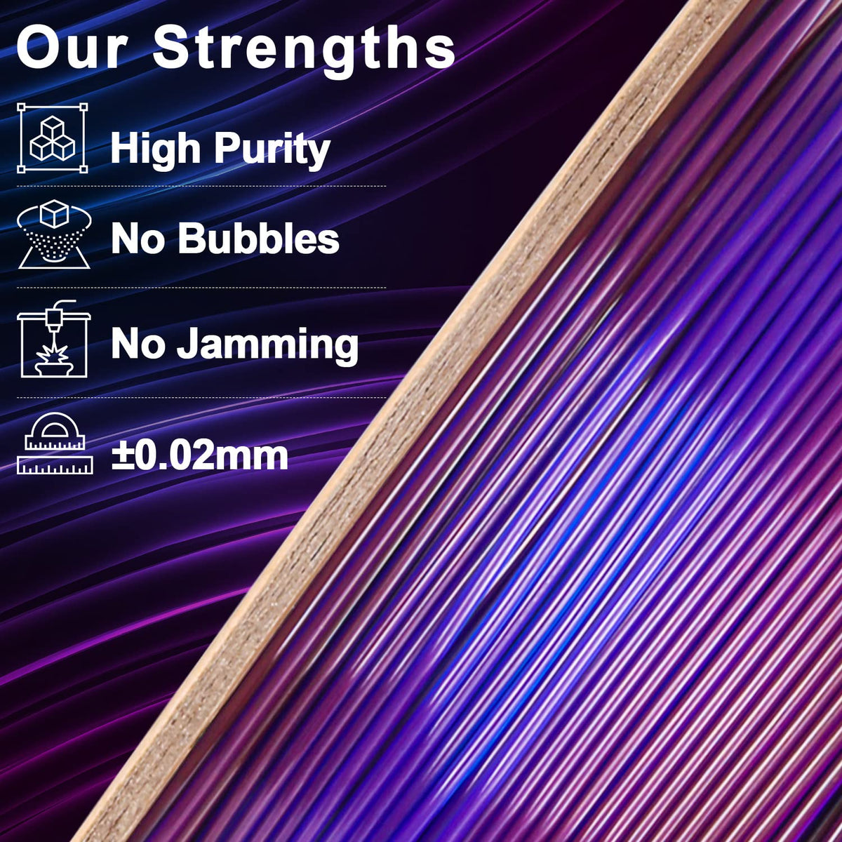 PLA Crystal-Transparent Gradient Variety Pack (4x200g)
