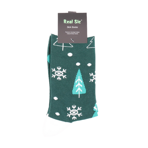 Christmas Tree Holiday Socks - Comfy Cotton for Men & Women