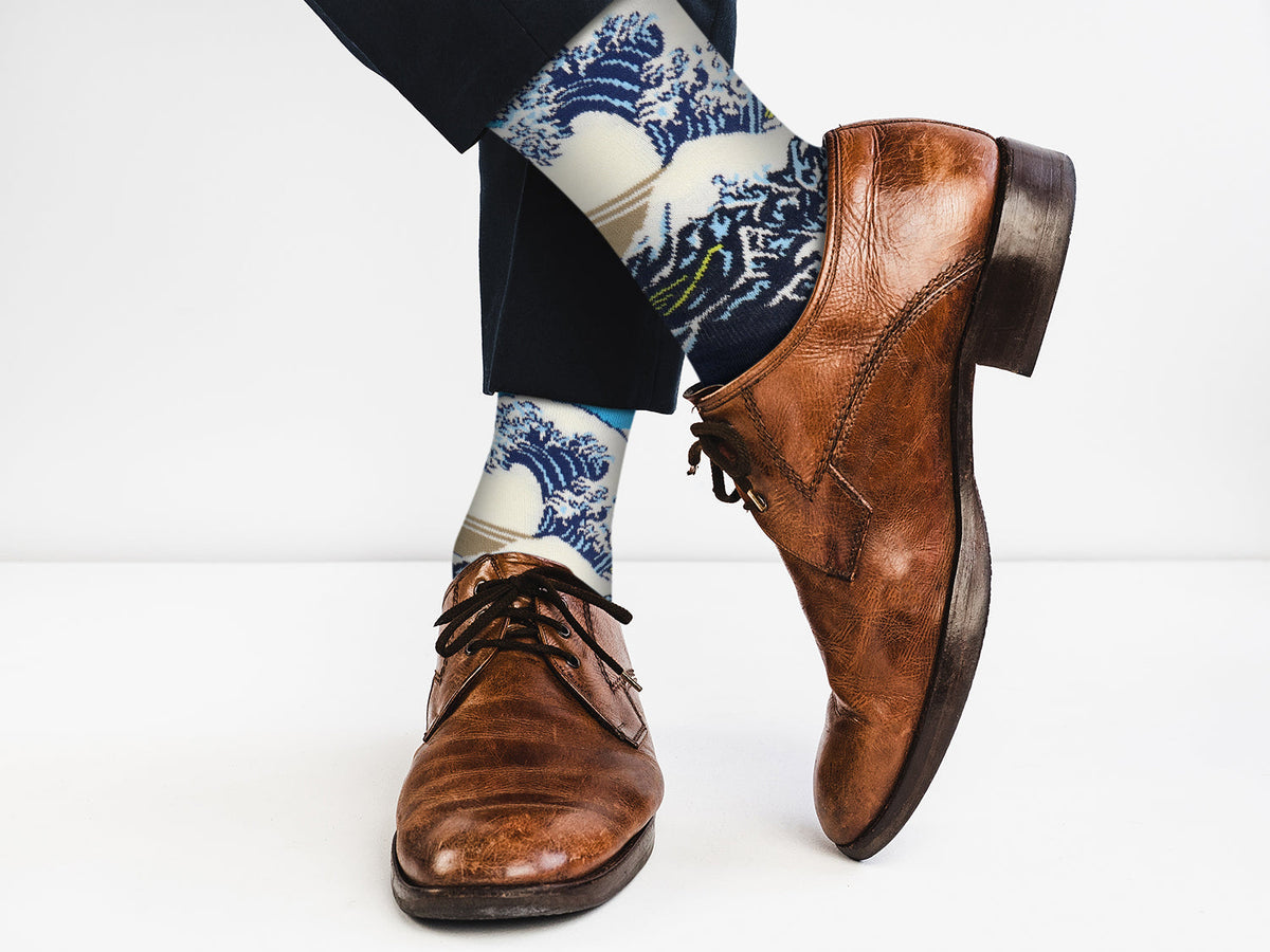 Hokusai Great Wave Art Socks