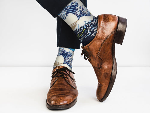 Hokusai Great Wave Art Socks