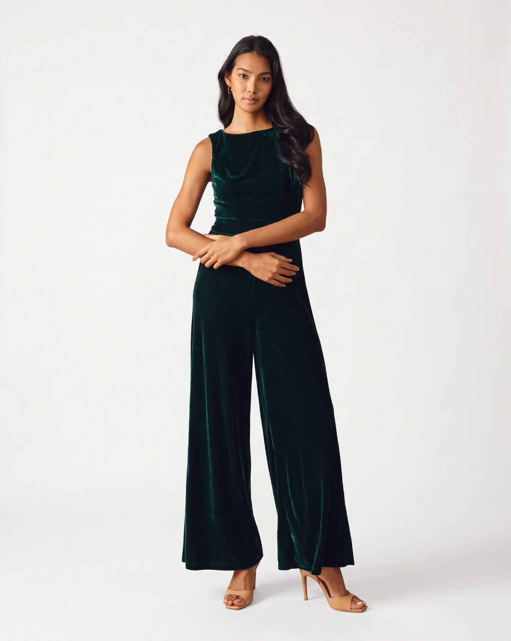 FINAL TOUCHES VELVET JUMPSUIT